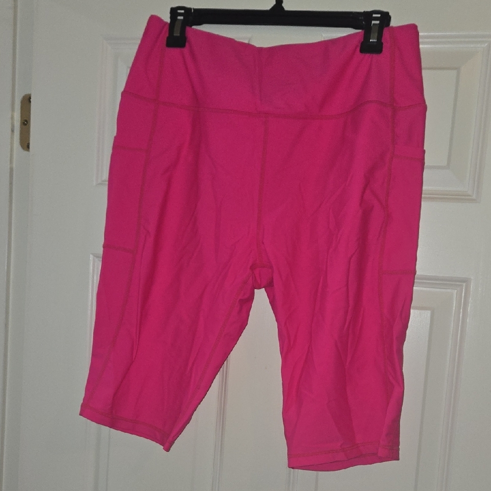 Hot Pink Women's biker shorts